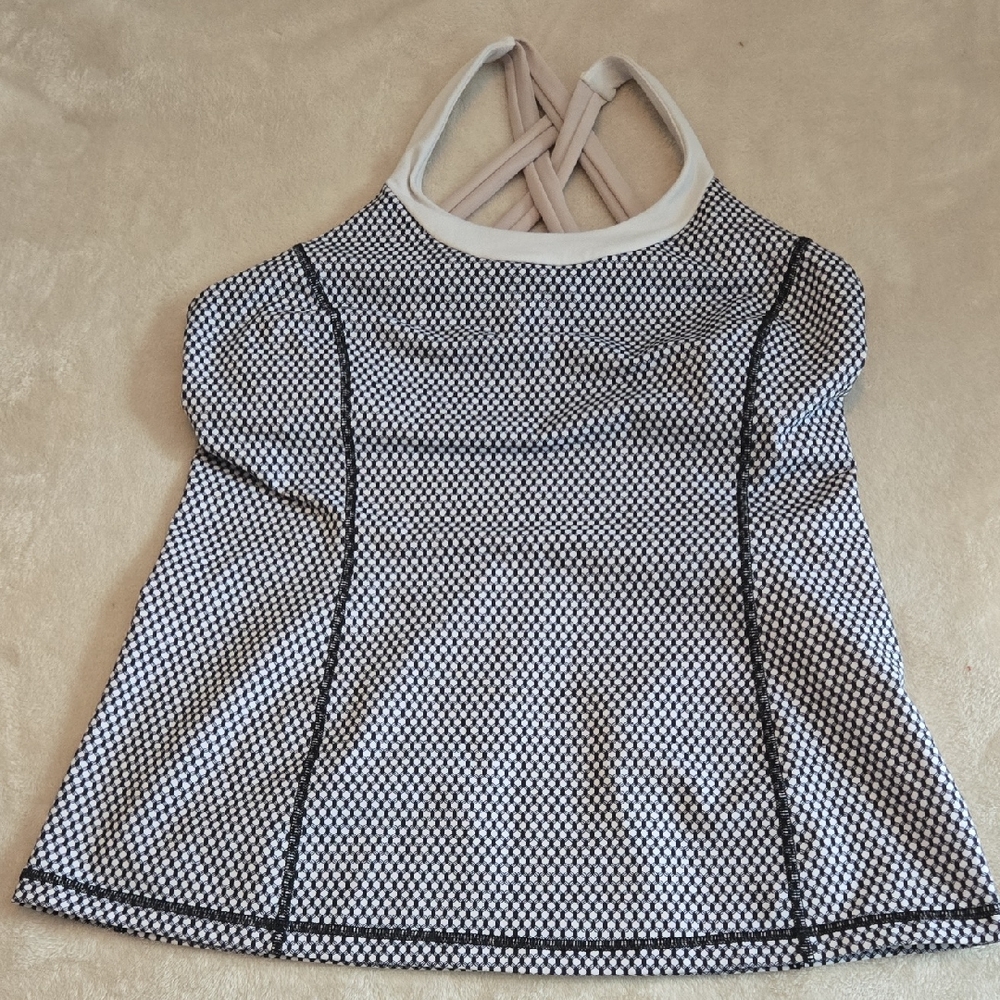 lululemon athletica Black and White Camisole